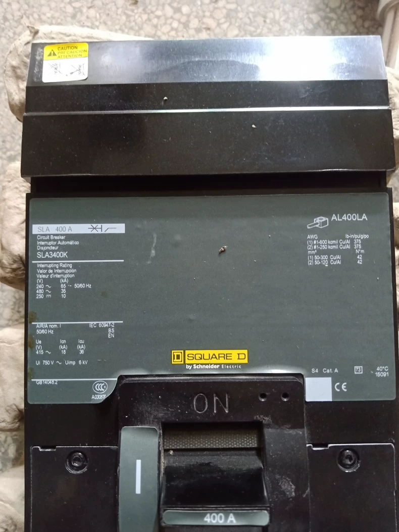 Square D Breaker AL400LA - Durable Circuit Safety Solution 1 Square D Breaker AL400LA - Durable Circuit Safety Solution