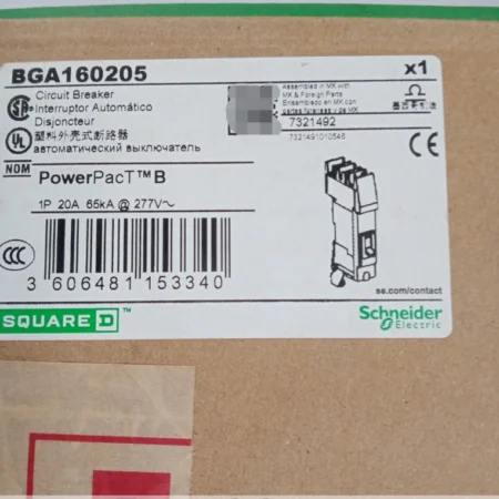 Square D Circuit Breaker BGA160205 - Industrial Reliability