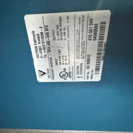 VECTRON BRA 400-045 BF2 Controller for Industrial Automation