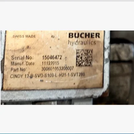 BUCHER Control Valve CINDY 12-B-SVD-S100-L-H21-1-SVT - Industrial Use