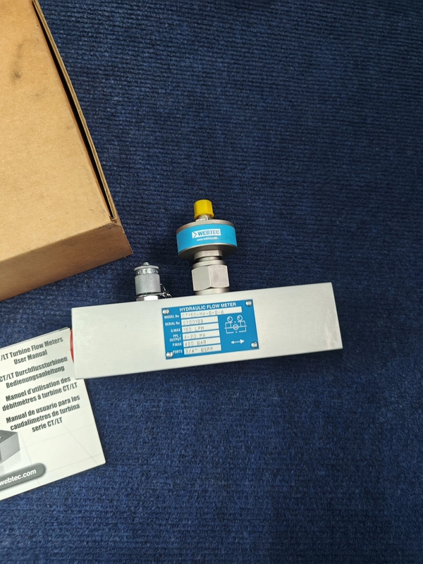WEBTEC Hydraulic Flow Meter CT150-MA-B-B-6 Accurate Measurement 1 WEBTEC Hydraulic Flow Meter CT150-MA-B-B-6 Accurate Measurement