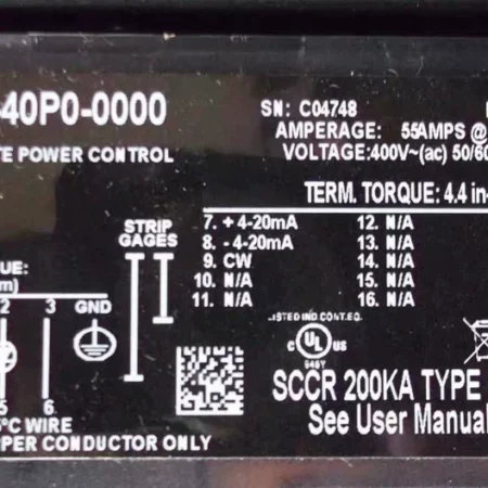 WATLOW Power Supply DC10-40P0-0000 Reliable Industrial Unit