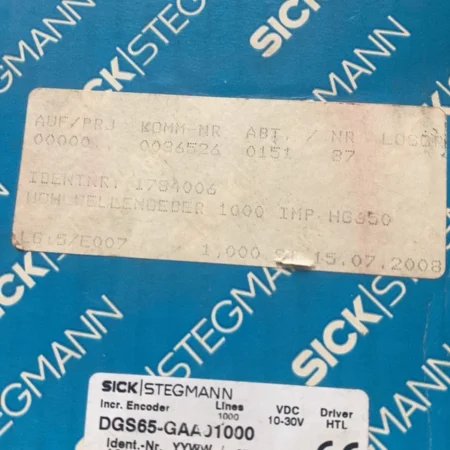 Buy SICK DGS65-GAA01000 Encoder for Industrial Applications