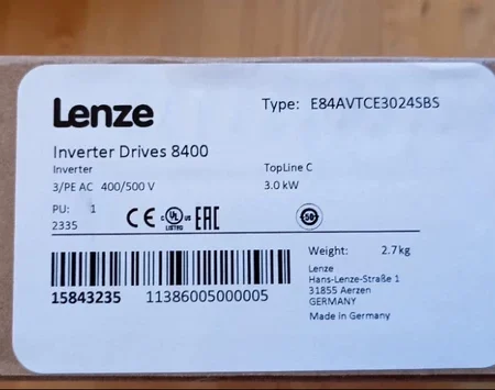 Lenze Inverter E84AVTCE3024SBS for Industrial Applications