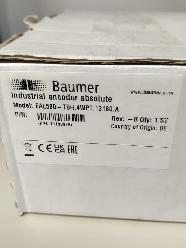EAL580-TBH.4WPT.13160.A Baumer Encoder: Industrial Grade Sensor 1 EAL580-TBH.4WPT.13160.A Baumer Encoder: Industrial Grade Sensor