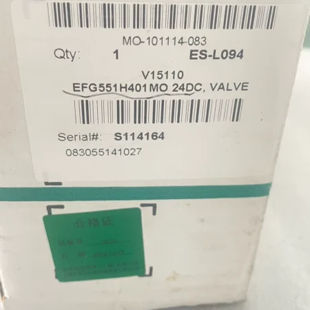 ASCO EFG551H401MO Valve for Efficient Fluid Management
