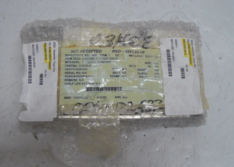 FOXBORO RSO-0263-99-00 Chart Drive for Reliable Operation 1 FOXBORO RSO-0263-99-00 Chart Drive for Reliable Operation