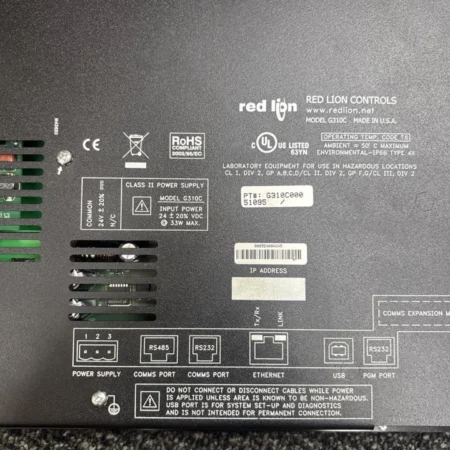 Red Lion G310C000 Interface Panel for Control Systems