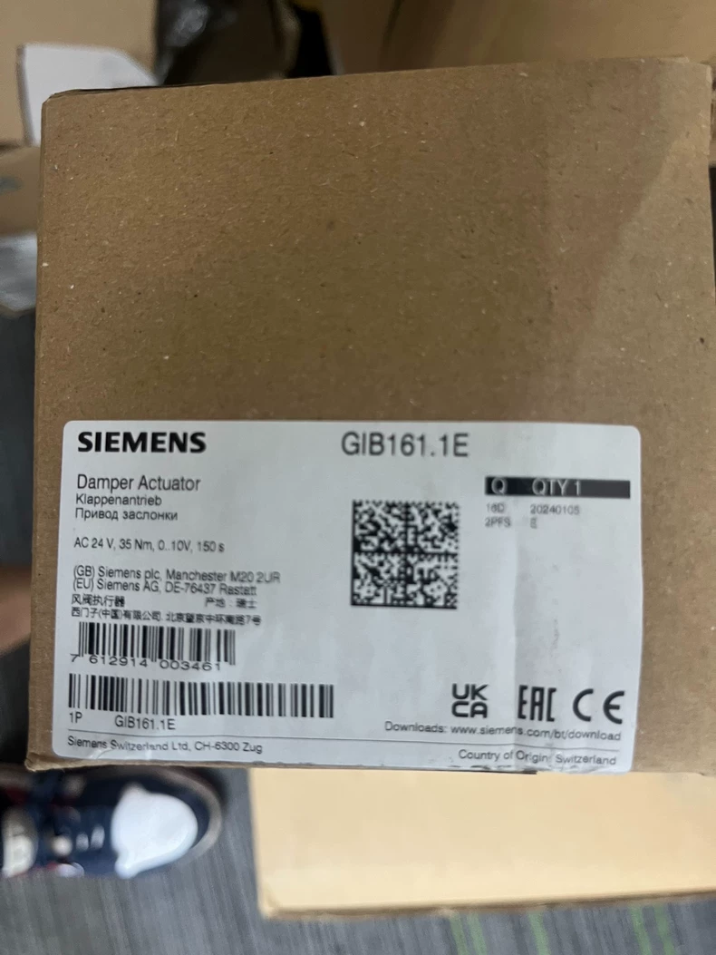 SIEMENS GIB161.1E Electric Switch Regulating Damper Actuator 1 GIB161.1E
