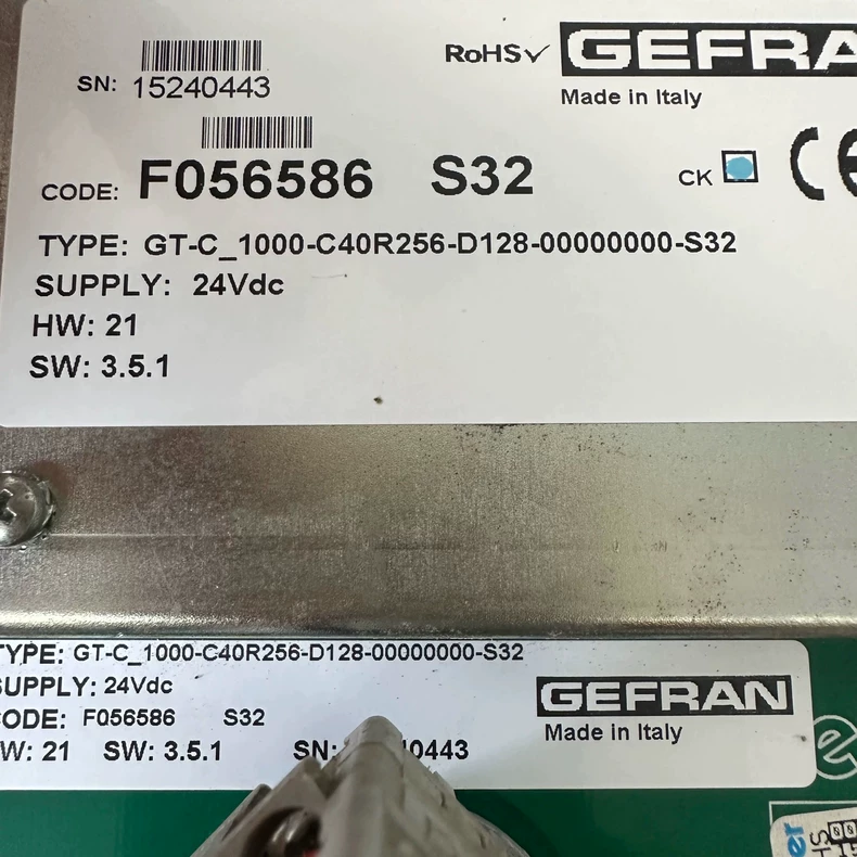 GEFRAN HMI Panel GT-C_1000-C40R256-D128 Industrial Display 1 GEFRAN HMI Panel GT-C_1000-C40R256-D128 Industrial Display
