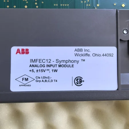 ABB Analog Input Module IMFEC12 - Precision Data Acquisition