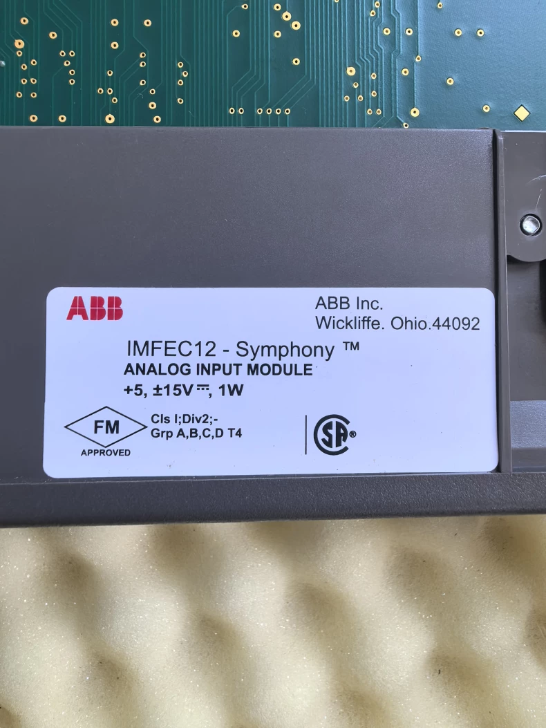 ABB Analog Input Module IMFEC12 - Precision Data Acquisition 1 ABB Analog Input Module IMFEC12 - Precision Data Acquisition