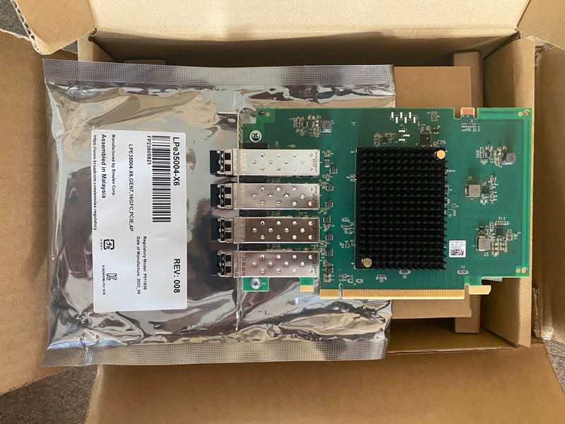 Emulex 32Gb Fibre Channel Card Model LPE35004-M2 1 Emulex 32Gb Fibre Channel Card Model LPE35004-M2