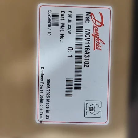 Danfoss Control Valve MCV116A3102 - Industrial Standard