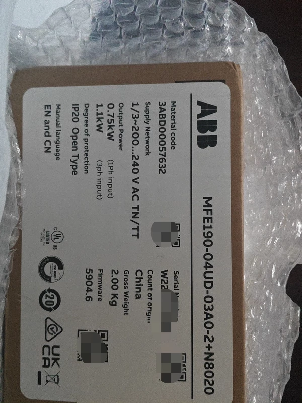 ABB Servo Drive MFE190-04UD-03A0-2+N8020 - Industrial Automation