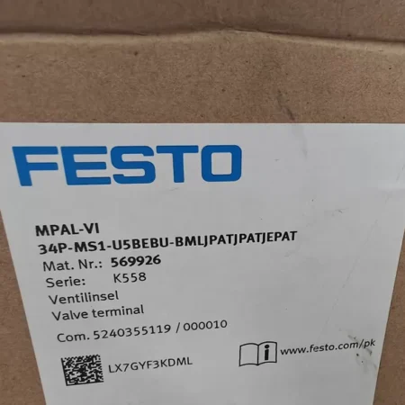FESTO Valve Terminal MPAL-VI 34P-MS1-U5BEBU-BMLJPATJPATJEPAT