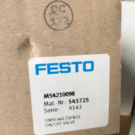 FESTO M54210098 Soft-Start Valve for Gentle System Activation