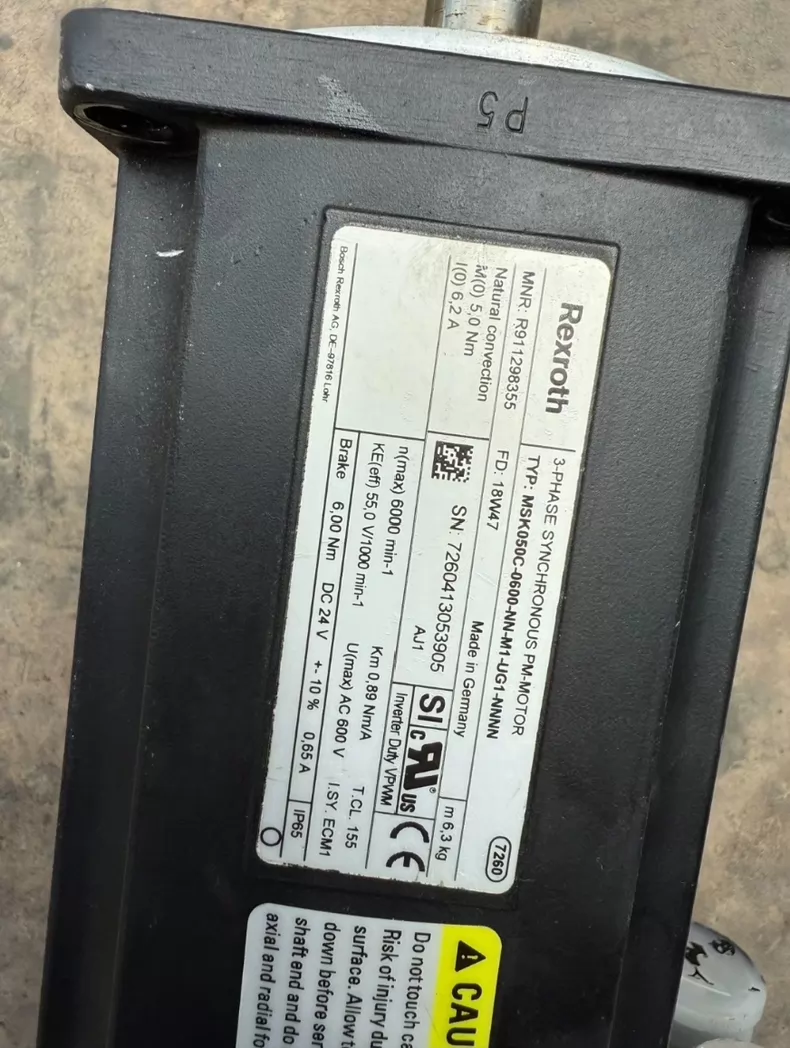 Rexroth Servo Motor MSK050C-0600-NN-M1-UG1-NNNN High Torque Motor 1 Rexroth Servo Motor MSK050C-0600-NN-M1-UG1-NNNN High Torque Motor
