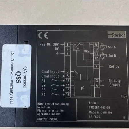 Parker Amplifier PWD00A-400-19/20 Precision Power Module