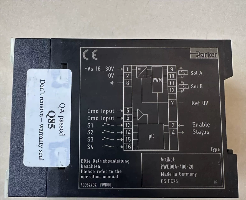 Parker Amplifier PWD00A-400-19/20 Precision Power Module 1 Parker Amplifier PWD00A-400-19/20 Precision Power Module
