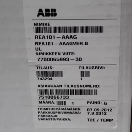 ABB Relay Protection Device REA101-AAAG Reliable Safety Unit