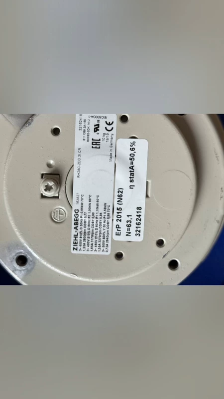 ZIEHL-ABEGG RH28C-2DD.3I.CR Centrifugal Fan High Performance 1 ZIEHL-ABEGG RH28C-2DD.3I.CR Centrifugal Fan High Performance