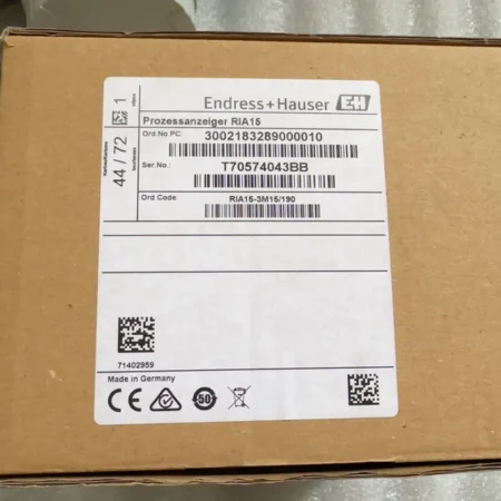 Endress+Hauser Process Indicator RIA15-3M15/190 Precision Sensor