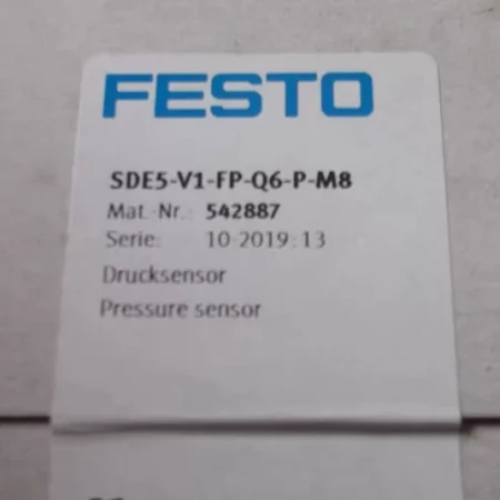 FESTO Pressure Switch SDE5-V1-FP-Q6-P-M8 Reliable Sensor