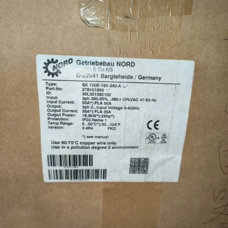 NORD SK700E-182-340-A Frequency Converter VFD Drive