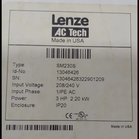 Lenze Industrial Stepper Motor Model SM230S