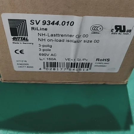 RITTAL NH Fuse Switch SV9344.010 - Industrial Safety