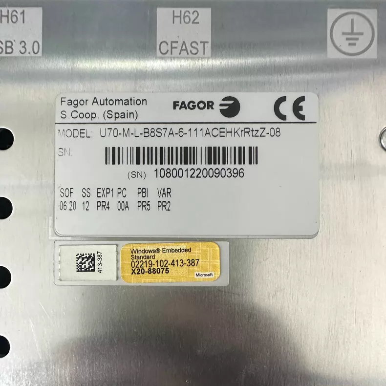 Fagor Servo Drive Model U70-M-L-B8S7A-6-111ACEHKrRtzZ-08