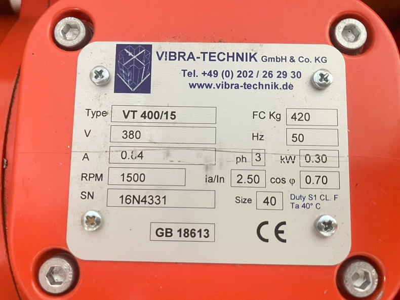 Vibra-Technik High-Performance VT 400/15 Vibration Unit 1 Vibra-Technik High-Performance VT 400/15 Vibration Unit