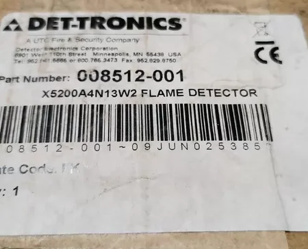 DET-TRONICS UV/IR Flame Detector X5200A4N13W2 - Safety Sensor