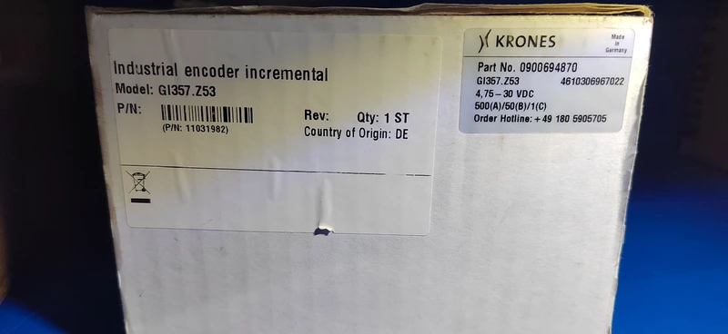KRONES Rotary Encoder 0900694870 - Reliable Motion Sensing