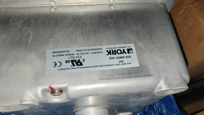 YORK Model 025-29657-002 Vane Motor Replacement