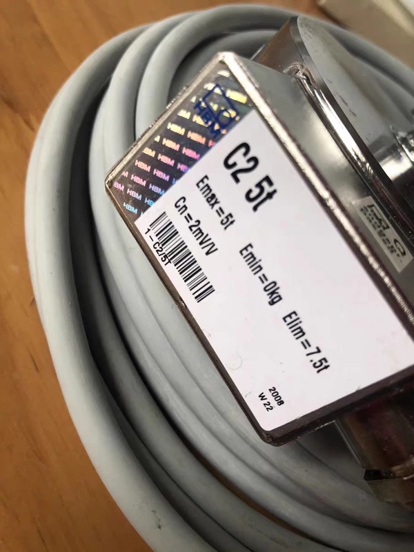 HBM 1-C2/5T Load Cell - 6 Ton Capacity Sensor 1 HBM 1-C2/5T Load Cell - 6 Ton Capacity Sensor