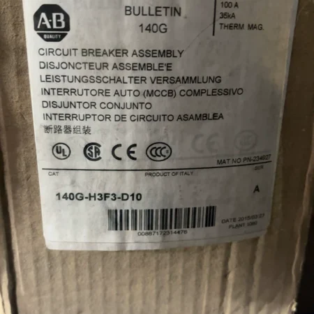Molded Case Circuit Breaker Allen-Bradley 140G-H3F3-D10 10A