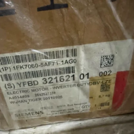 SIEMENS 1FK7060-5AF71-1AG1 Servo Motor | Industrial Automation