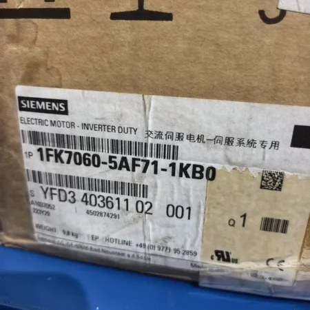 SIEMENS 1FK7060-5AF71-1KB0 High-Performance Motor