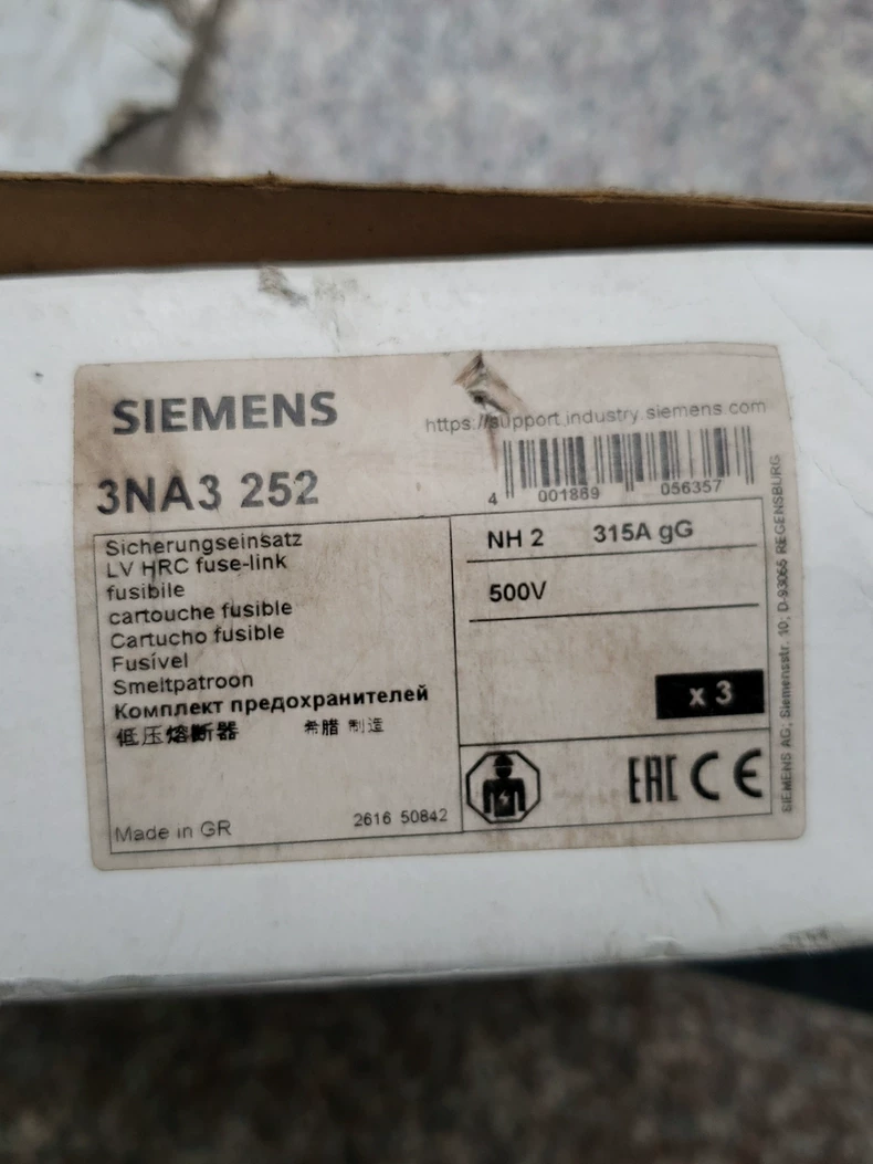 3NA3 252 Siemens Fuse - High-Performance Circuit Guard