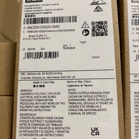 Buy SIEMENS 3RK1200-0DQ00-0AA3 AS-i Module for Compact Solutions