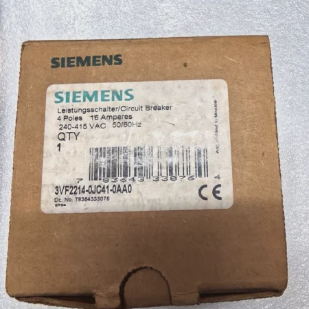 Siemens 3VF2214-0JC41-0AA1 Molded Case Breaker