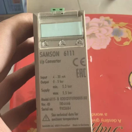 Process Control SAMSON 6111 I/P Converter Valve Actuation