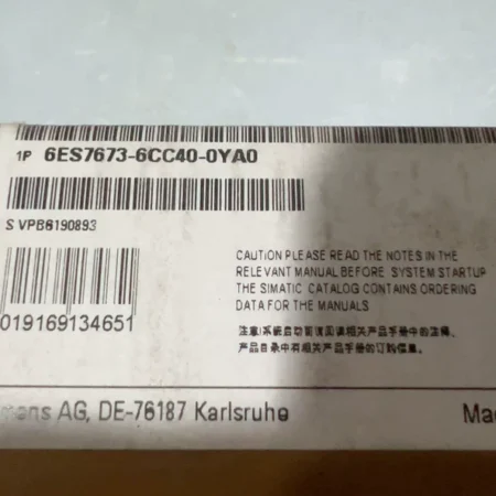 Siemens PLC Module 6ES7673-6CC40-0YA1 Industrial Automation