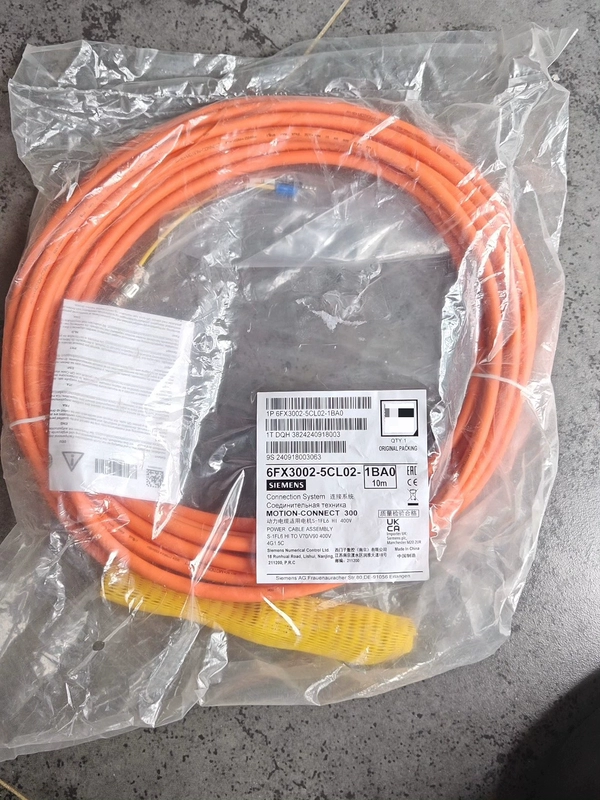 Servo Motor Power Cable SIEMENS 6FX3002-5CL02-1BA0 Industrial