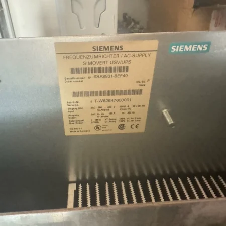 Siemens Model 6SA8831-8EF40 DC Drive - Industrial Reliability