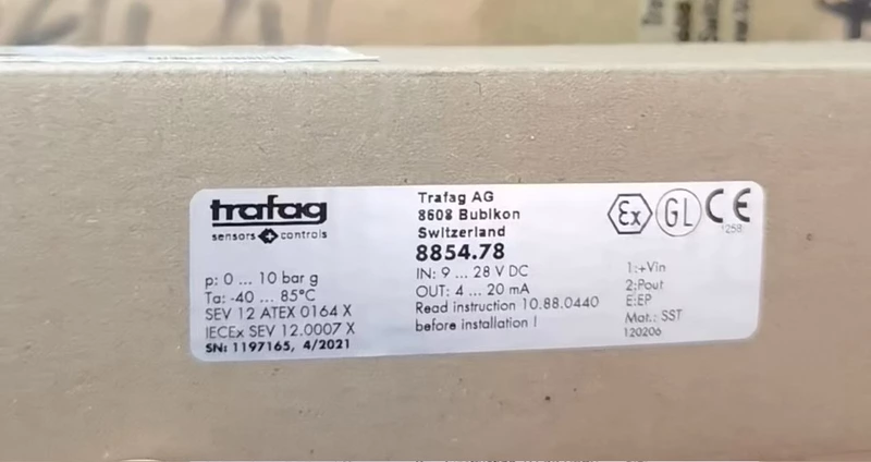Buy Trafag 8854.78 Sensor - Precise Pressure Measurement