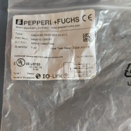 Pepperl+Fuchs OBE40M-R200-2EP-IO-V2-L Photoelectric Sensor