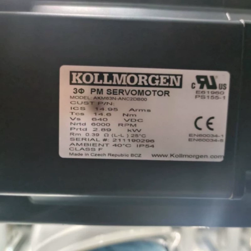 Servo Motor KOLLMORGEN AKM63N-ANC2DB00  211290296 for Precision Control